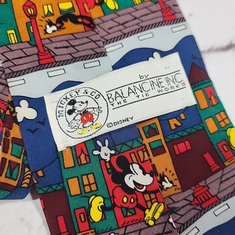 MICKEY UNLIMITED Neck tie Balancine Inc DISNEY Mickey‎ and Pluto Los Angeles USA